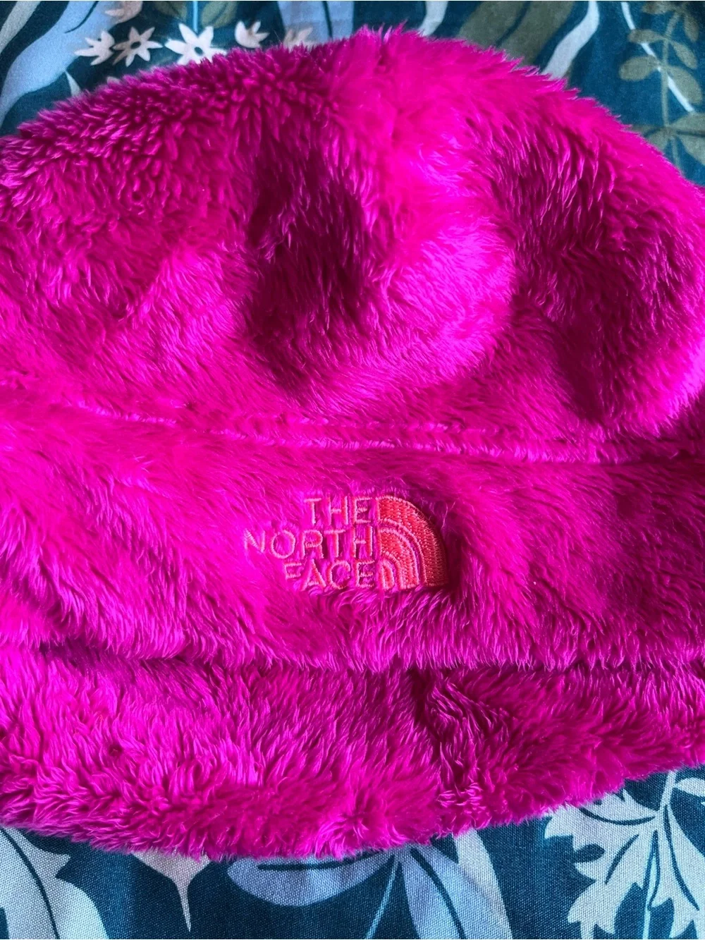 The North Face Kids Fuzzy Beanie Hat - Hot Pink Size XS 6-24 Months